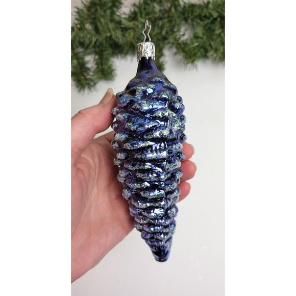 Large Pinecone Inge Glas Retired Old World Christmas Ornament - Picture 4 of 6